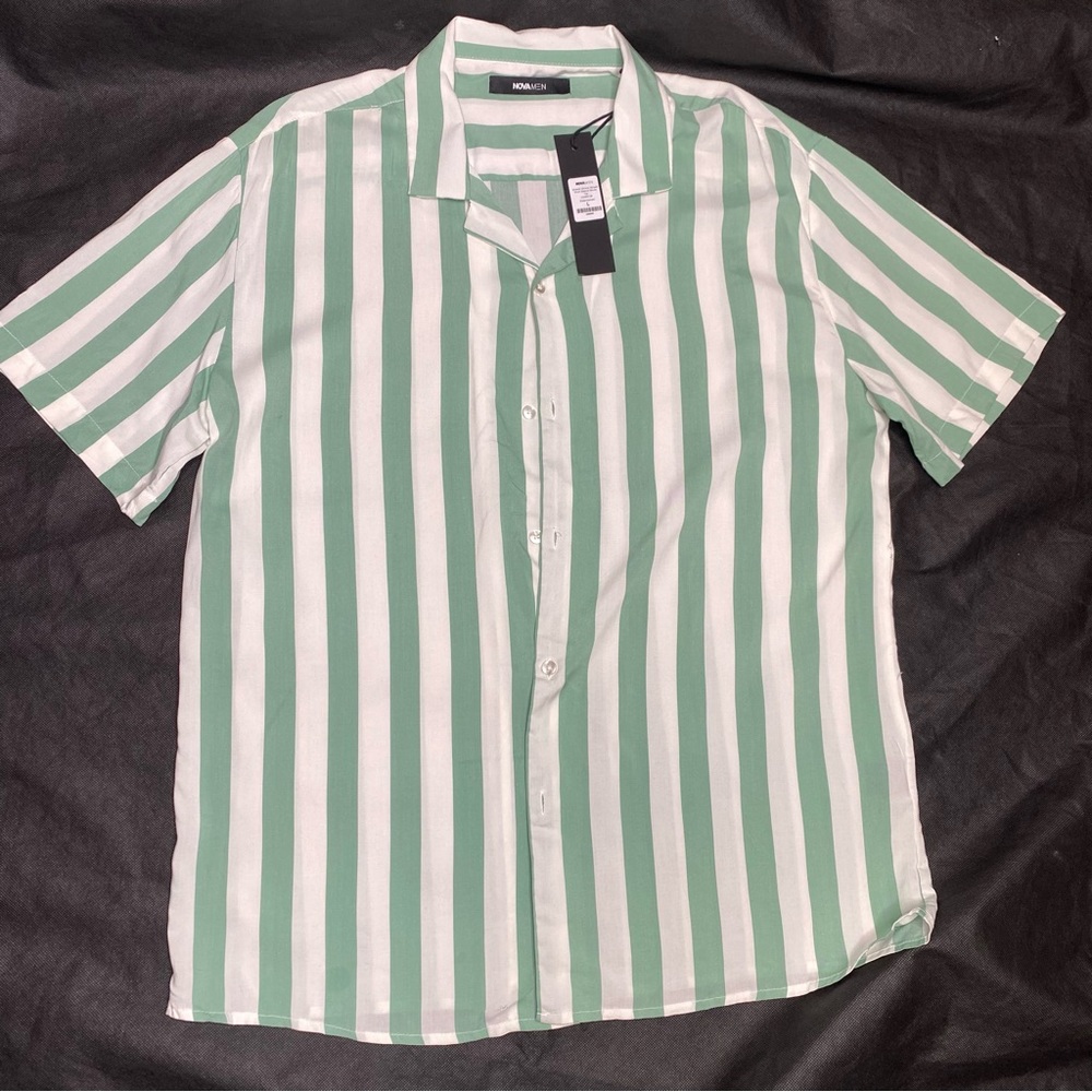 Fashion Nova Men Woven Button Down